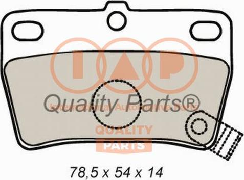 IAP QUALITY PARTS 704-17057 - Bremžu uzliku kompl., Disku bremzes www.autospares.lv