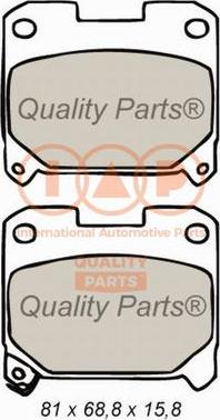 IAP QUALITY PARTS 704-17069 - Bremžu uzliku kompl., Disku bremzes www.autospares.lv