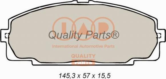 IAP QUALITY PARTS 704-17064X - Brake Pad Set, disc brake www.autospares.lv