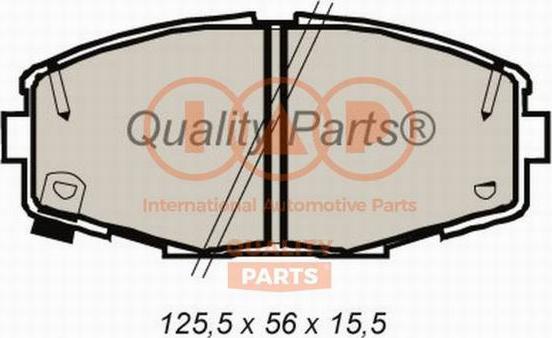 IAP QUALITY PARTS 704-17066 - Bremžu uzliku kompl., Disku bremzes autospares.lv