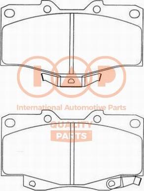 IAP QUALITY PARTS 704-17060P - Brake Pad Set, disc brake www.autospares.lv