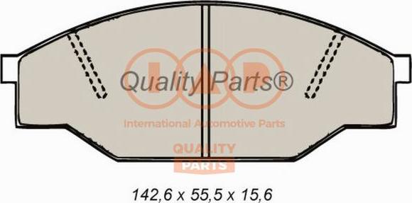 IAP QUALITY PARTS 704-17061X - Brake Pad Set, disc brake www.autospares.lv