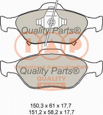 IAP QUALITY PARTS 704-17004X - Bremžu uzliku kompl., Disku bremzes autospares.lv