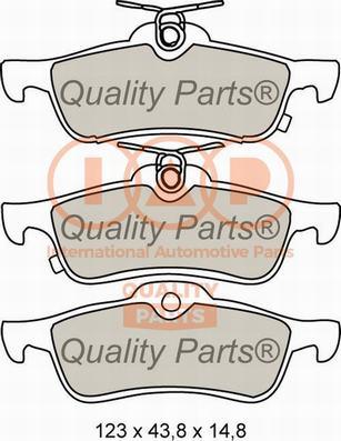 IAP QUALITY PARTS 704-17005X - Bremžu uzliku kompl., Disku bremzes autospares.lv