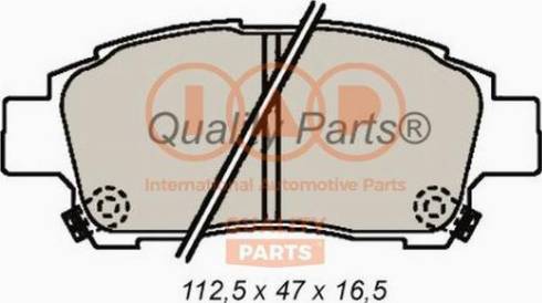 IAP QUALITY PARTS 704-17000X - Bremžu uzliku kompl., Disku bremzes autospares.lv