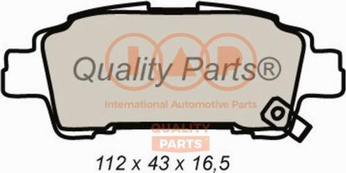 IAP QUALITY PARTS 704-17084X - Brake Pad Set, disc brake www.autospares.lv