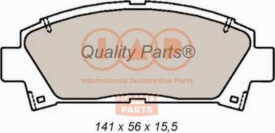 IAP QUALITY PARTS 704-17081 - Тормозные колодки, дисковые, комплект www.autospares.lv