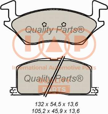 IAP QUALITY PARTS 704-17088 - Bremžu uzliku kompl., Disku bremzes www.autospares.lv