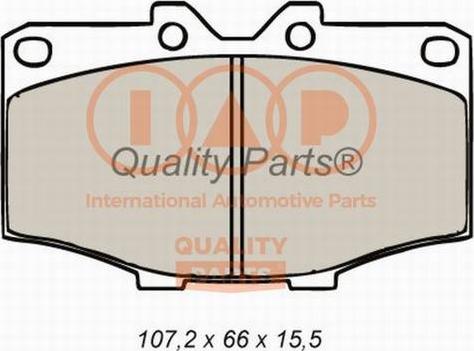 IAP QUALITY PARTS 704-17020X - Brake Pad Set, disc brake www.autospares.lv