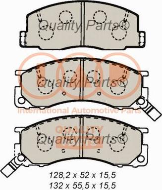 IAP QUALITY PARTS 704-17075 - Brake Pad Set, disc brake www.autospares.lv