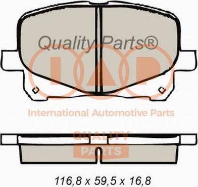 IAP QUALITY PARTS 704-17072X - Bremžu uzliku kompl., Disku bremzes autospares.lv