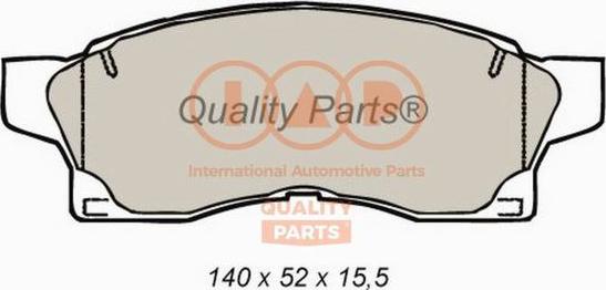 IAP QUALITY PARTS 704-17077 - Bremžu uzliku kompl., Disku bremzes autospares.lv