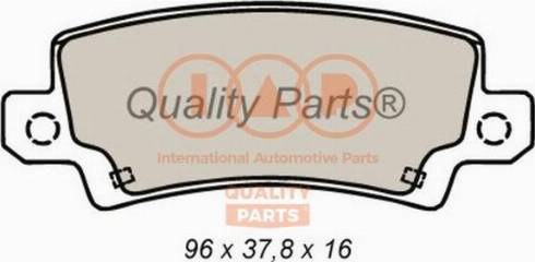 IAP QUALITY PARTS 704-17195X - Bremžu uzliku kompl., Disku bremzes www.autospares.lv