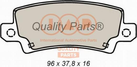 IAP QUALITY PARTS 704-17195 - Bremžu uzliku kompl., Disku bremzes www.autospares.lv