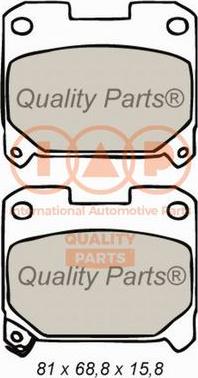 IAP QUALITY PARTS 704-17191 - Bremžu uzliku kompl., Disku bremzes www.autospares.lv