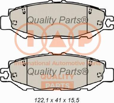 IAP QUALITY PARTS 704-17142 - Brake Pad Set, disc brake www.autospares.lv