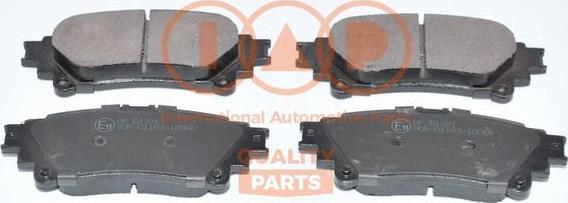 IAP QUALITY PARTS 704-17135X - Bremžu uzliku kompl., Disku bremzes autospares.lv