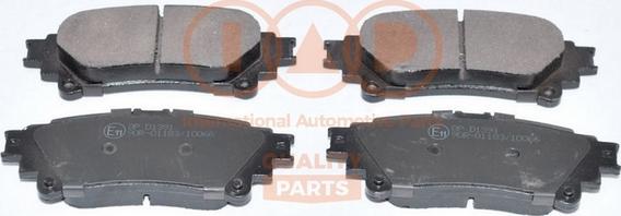 IAP QUALITY PARTS 704-17135 - Bremžu uzliku kompl., Disku bremzes autospares.lv