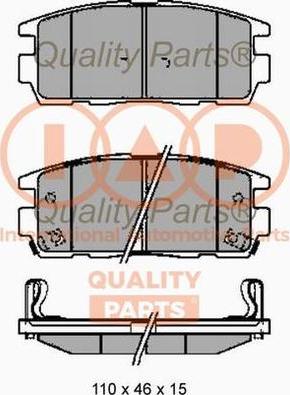 IAP QUALITY PARTS 704-20091G - Тормозные колодки, дисковые, комплект www.autospares.lv