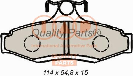 IAP QUALITY PARTS 704-20041X - Тормозные колодки, дисковые, комплект www.autospares.lv