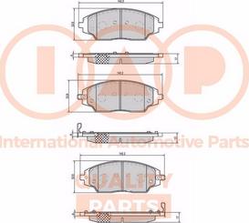 IAP QUALITY PARTS 704-20081X - Bremžu uzliku kompl., Disku bremzes autospares.lv