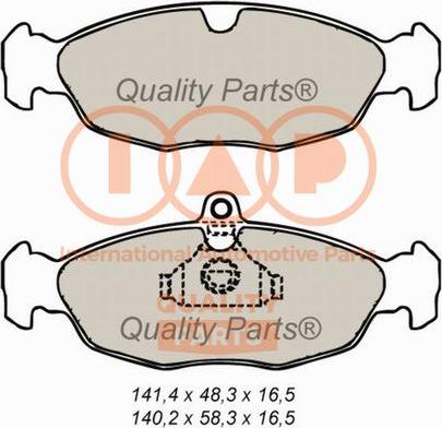 IAP QUALITY PARTS 704-20020X - Bremžu uzliku kompl., Disku bremzes www.autospares.lv