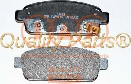 IAP QUALITY PARTS 704-20102X - Brake Pad Set, disc brake www.autospares.lv