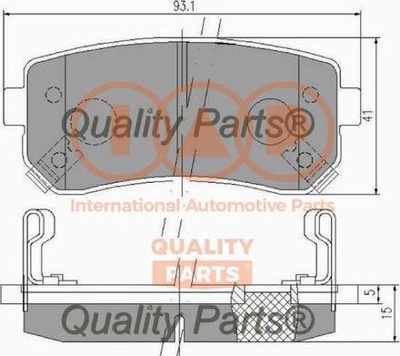 IAP QUALITY PARTS 704-21092X - Bremžu uzliku kompl., Disku bremzes www.autospares.lv