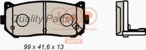 IAP QUALITY PARTS 704-21041X - Brake Pad Set, disc brake www.autospares.lv