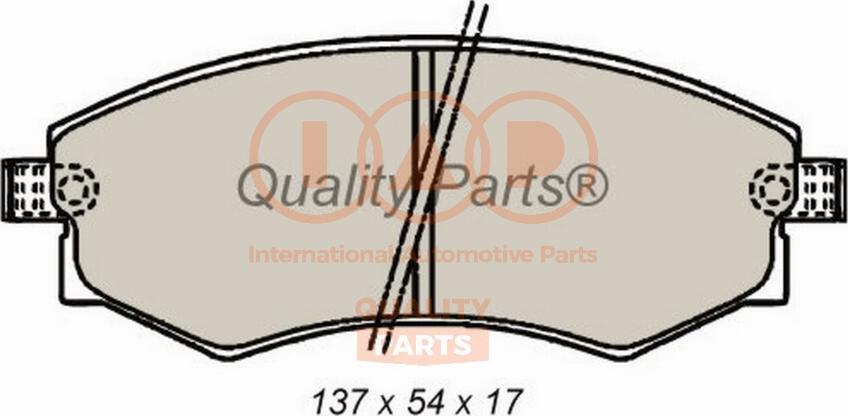 IAP QUALITY PARTS 704-21065G - Тормозные колодки, дисковые, комплект www.autospares.lv