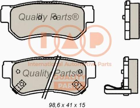 IAP QUALITY PARTS 704-21066X - Bremžu uzliku kompl., Disku bremzes autospares.lv