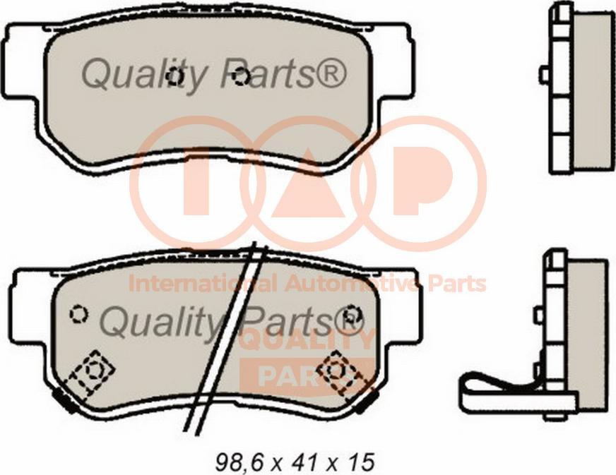 IAP QUALITY PARTS 704-21089G - Bremžu uzliku kompl., Disku bremzes autospares.lv