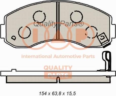 IAP QUALITY PARTS 704-21081 - Bremžu uzliku kompl., Disku bremzes www.autospares.lv