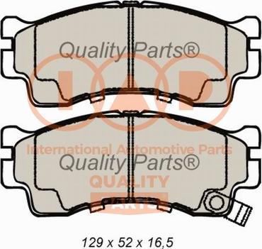 IAP QUALITY PARTS 704-21076 - Тормозные колодки, дисковые, комплект www.autospares.lv