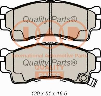 IAP QUALITY PARTS 704-21071X - Тормозные колодки, дисковые, комплект www.autospares.lv