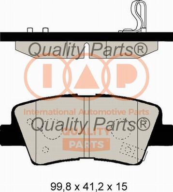 IAP QUALITY PARTS 704-21111G - Тормозные колодки, дисковые, комплект www.autospares.lv