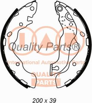 IAP QUALITY PARTS 705-07094 - Brake Shoe Set www.autospares.lv