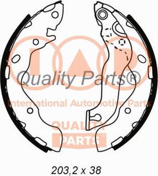 IAP QUALITY PARTS 705-07022 - Brake Shoe Set www.autospares.lv