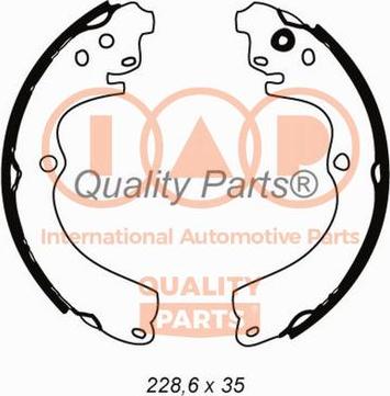 IAP QUALITY PARTS 705-15031 - Комплект тормозных колодок, барабанные www.autospares.lv