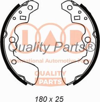 IAP QUALITY PARTS 705-16062 - Bremžu loku komplekts www.autospares.lv