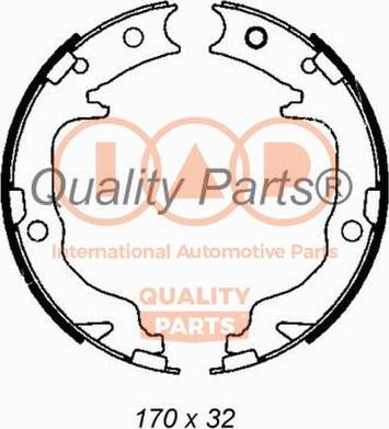 IAP QUALITY PARTS 705-10070 - Bremžu loku kompl., Stāvbremze www.autospares.lv