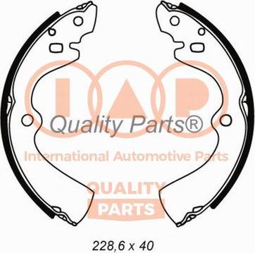 IAP QUALITY PARTS 705-13050 - Bremžu loku komplekts autospares.lv