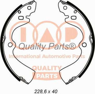 IAP QUALITY PARTS 705-13081 - Brake Shoe Set www.autospares.lv