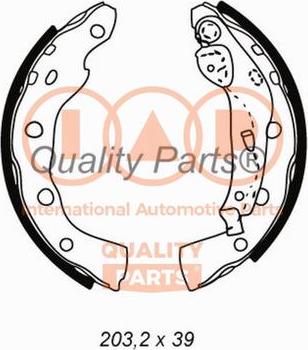 IAP QUALITY PARTS 705-12080 - Bremžu loku komplekts autospares.lv