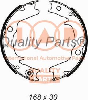 IAP QUALITY PARTS 705-12035 - Brake Shoe Set, parking brake www.autospares.lv