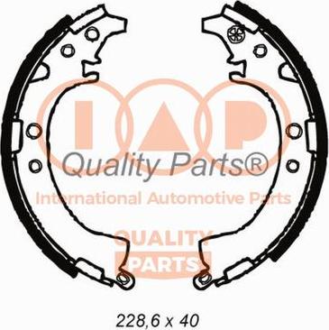 IAP QUALITY PARTS 705-17056 - Brake Shoe Set www.autospares.lv