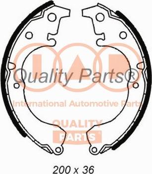 IAP QUALITY PARTS 705-17087 - Bremžu loku komplekts www.autospares.lv