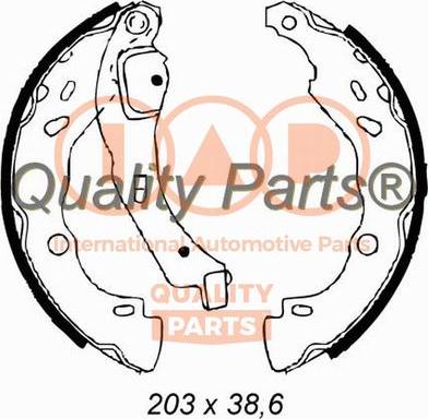 IAP QUALITY PARTS 705-29011 - Bremžu loku komplekts www.autospares.lv