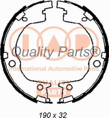 IAP QUALITY PARTS 705-21084 - Bremžu loku kompl., Stāvbremze www.autospares.lv