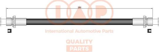 IAP QUALITY PARTS 708-17153 - Bremžu šļūtene autospares.lv